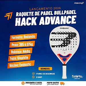 Raquete Padel Bullpadel Hack Advance 2026