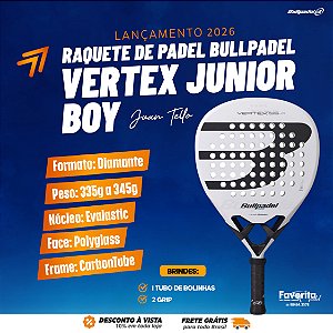 Raquete Padel Bullpadel Vertex Junior Boy 2026