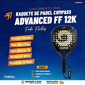 Raquete de Padel Advanced FF 12k 2026 - Fede Fleitas