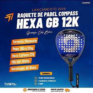 Raquete de Padel Hexa GB 12k 2026 - Gervasio Del Bono