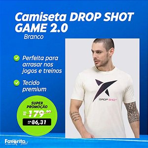 Camiseta DROP SHOT GAME 2.0 Off White