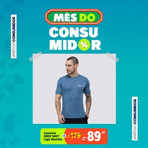 Camiseta DROP SHOT Logo - Marinho