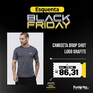 Camiseta DROP SHOT Logo Grafite