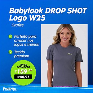Babylook DROP SHOT Logo W25 Grafite
