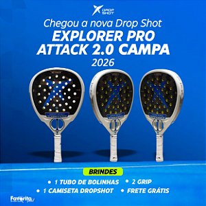 Raquete de Padel Drop Shot Explorer Pro Attack 2.0 2026 Campa