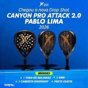 Raquete de Padel Drop Shot Canyon Pro Attack 2.0 2026 Pablo Lima