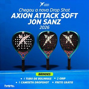 Raquete de Padel Drop Shot Axion Attack Soft 2026 Jon Sanz