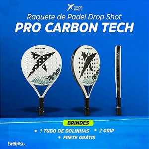 Raquete de Padel Drop Shot Pro Carbon Tech
