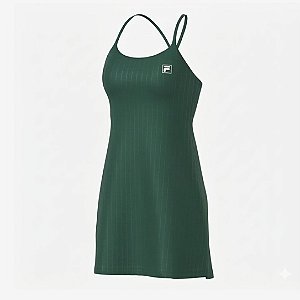 Vestido Fila Pinstripes Flow II Verde Botanico