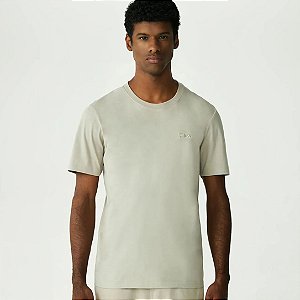 Camiseta Fila Regular Classic Masculina Caqui Claro