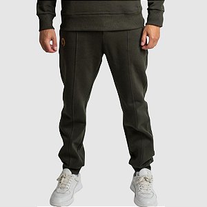 Calça Jogger Compass Moletom Masculina Verde