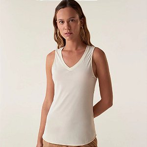 Regata Fila Easy Training Crepe Flow Feminina Creme Claro