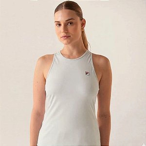 Regata Fila Tennis Basic Feminina Cinza Glacial