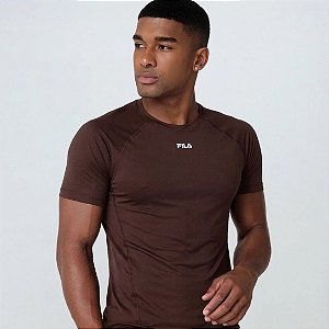 Camiseta Fila Bio III Masculina Chocolate