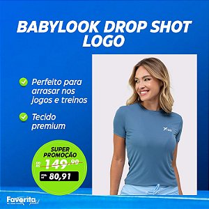 Babylook DROP SHOT LOGO Marinho