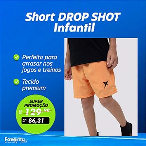 Short DROP SHOT Infantil Laranja