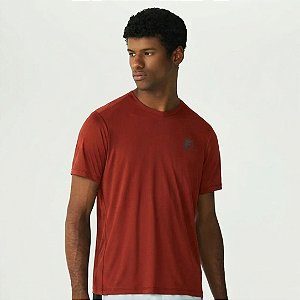 Camiseta Fila Reflective Core Run Masculina Vermelho Ocre