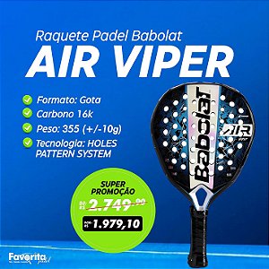 Raquete de Padel Babolat Air Viper Azul