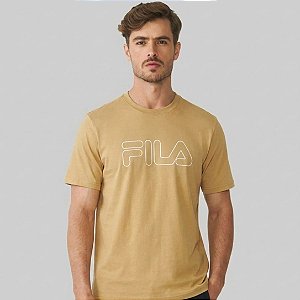 Camiseta Fila Regular Letter Outline Masculina