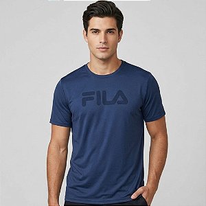 Camiseta Fila Basic Sports Graphic Masculina Marinho Nautico