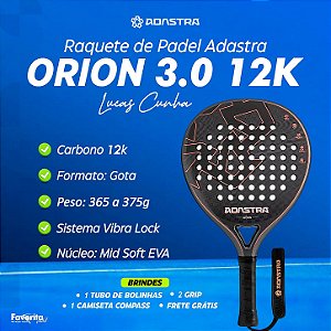 Raquete Padel Adastra Orion 3.0 12k - Lucas Cunha