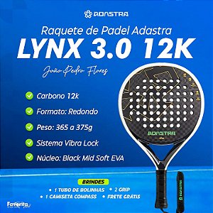 Raquete Padel Adastra Lynx 3.0 12k - João Pedro Flores