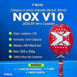 Raquete de Beach Tennis V10 2026 | NOX - by Vero Casadei