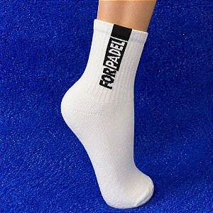 Meia For Padel 2026 Feminina Branco/Preto