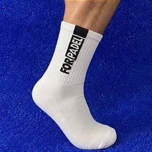 Meia For Padel 2026 Masculina Branco/Preto