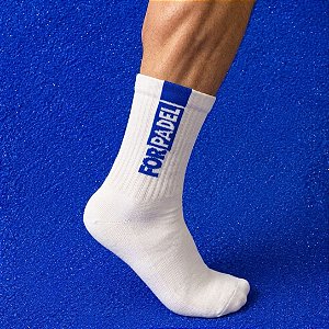 Meia For Padel 2026 Masculina Branca/Azul