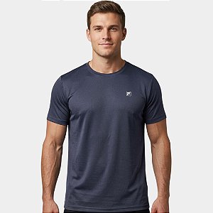 Camiseta Fila Crepe Flow Masculina Marinho Carbono