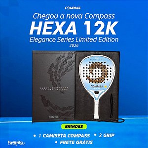Raquete de Padel Compass Hexa 12k - Elegance Series Limited Edition 2026