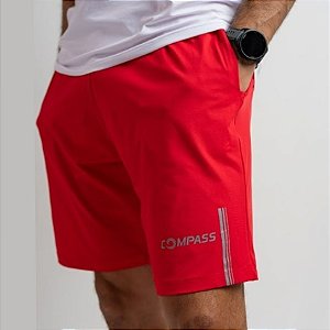 Bermuda Masculina Compass Vermelha