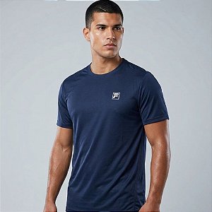 Camiseta Fila Reflective Core Run Masculina Marinho Nautico
