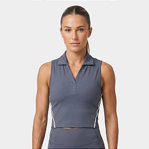 Top Fila Tennis Line Feminino Marinho Carbono