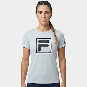 Camiseta Fila Like A Pro Graphic Run Feminina Azul Glacial