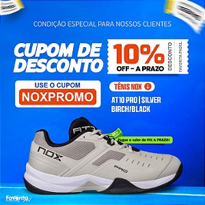 Tênis de Padel AT10 PRO | NOX Silver Birch/Black