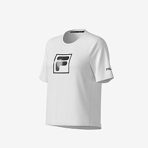 Camiseta Fila Like A Pro Graphic Run Branca Feminina