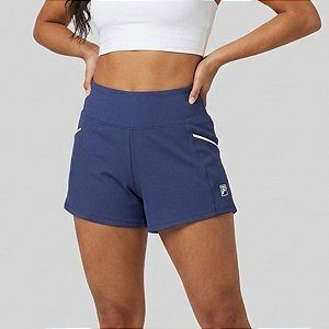 Shorts Fila Tennis Line Marinho Feminino