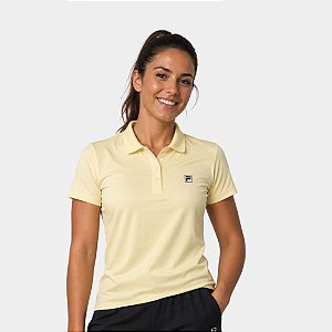 Polo Fila F-Box Tennis Basic II Feminina Amarelo Pastel