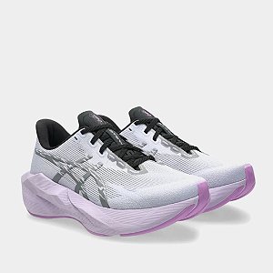 Tênis Asics Novablast 6 Feminino - Prata+Roxo