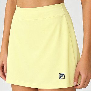 Short Saia Fila Tennis Basic Amarelo Pastel