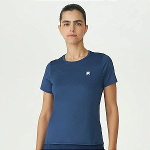 Camiseta Fila Tennis Basic Feminina Marinho Nautico