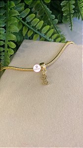 Berloque Osso Cravejado Semijóia