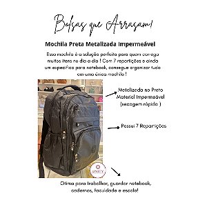 Mochila Impermeável Metalizada
