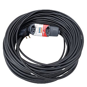 Extensão Elétrica profissional 20A - 60 metros - 3 tomadas Legrand - Cabo PP  2 x 2,5mm