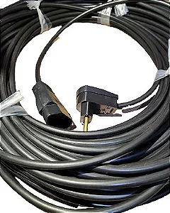 Extensão Elétrica Reforçada 80 Metros Cabo PP  2x2,5mm 1 Tomada 20A