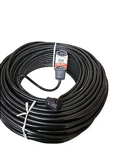 Extensão Elétrica profissional 20A - 50 metros - 4 tomadas Legrand - Cabo PP  3 x 2,5mm