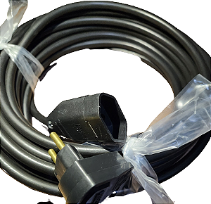 Extensão Elétrica profissional 10A - 20 metros - 1 tomada - Cabo 2 x 1,5mm