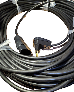 Extensão Elétrica Reforçada 90 Metros 1 Tomada 20A Cabo PP 3x4mm
